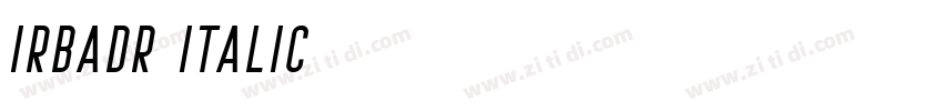 IRBadr Italic字体转换
